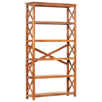 Loon Peak Insley Solid Wood Etagere Bookcase Wayfair Canada